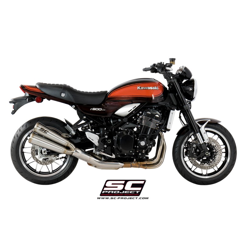 SC-Project Twin Conic 70s Muffler Stainless Steel For Kawasaki Z900 RS Part  # K29-D39A70S
