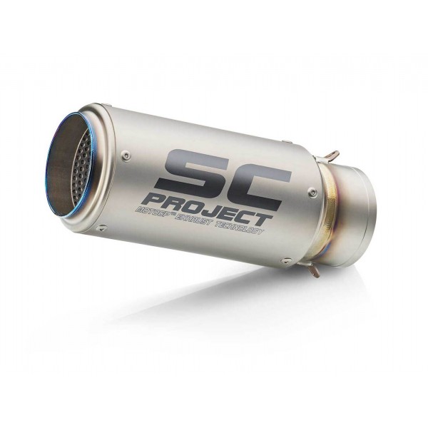 SC-PROJECT CR-T SILENCER TITANIUM WITH TITANIUM END CAP FOR KAWASAKI NINJA H2 2015-2020 PART # K21-38T