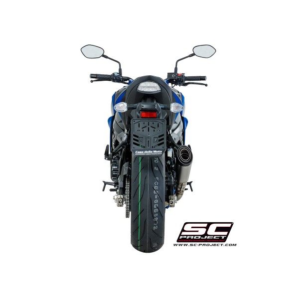 SC-PROJECT S1 MUFFLER TITANIUM WITH CARBON FIBER END CAP FOR SUZUKI GSX-S750 2017-2020 PART # S15-T41T