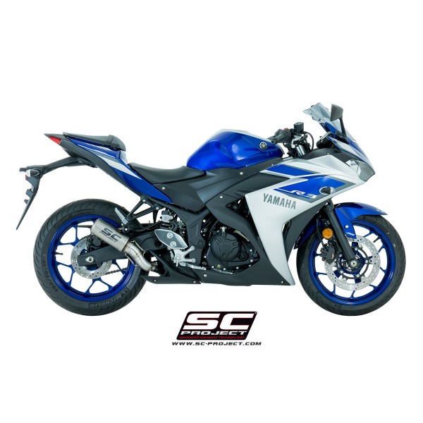 SC-PROJECT CR-T SILENCER TITANIUM FOR YAMAHA YZF R3 PART # Y23-38T