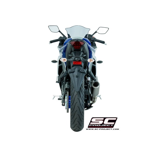 SC-PROJECT CR-T SILENCER TITANIUM FOR YAMAHA YZF R3 PART # Y23-38T
