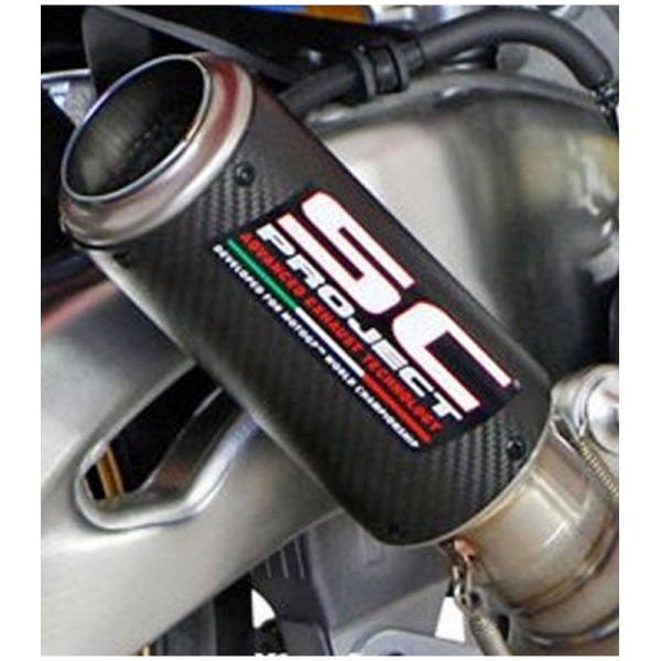 SC-PROJECT D-CAT EXHAUST SYSTEM WITH CR-T SILENCER CARBON FIBER FOR YAMAHA YZF-R1 PART # Y11-DET36CR