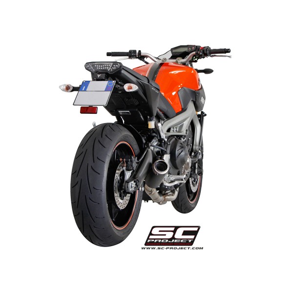 SC-PROJECT FULL EXHAUST SYSTEM 3-1 WITH CR-T SILENCER CARBON FIBER FOR YAMAHA MT-09 PART # Y19-C38C