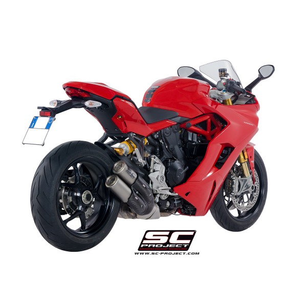 SC-PROJECT CR-T TWIN SILENCERS FOR DUCATI SUPERSPORT 2017-2018 PART # D21-D36T