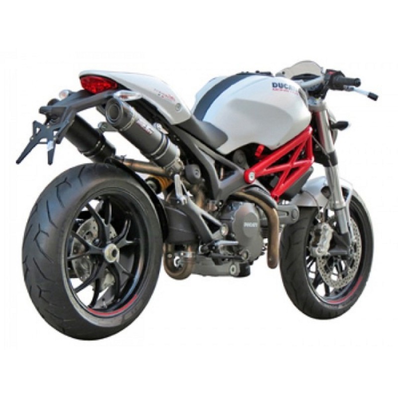 SC-Project Pair Of GP-TECH Silencer Carbon Fiber With Carbon Fiber End Cap  For Ducati