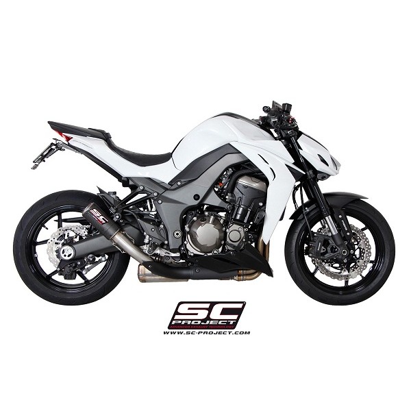 SC-PROJECT PAIR OF CR-T CARBON FIBER EXHAUST FOR KAWASAKI Z1000 2014-2016 PART # K19-38C