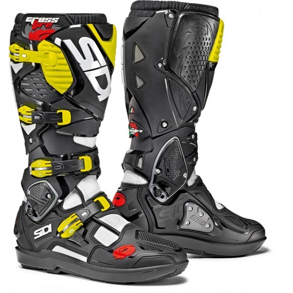 SIDI Crossfire 3 SRS White Black Yellow Fluo Boots