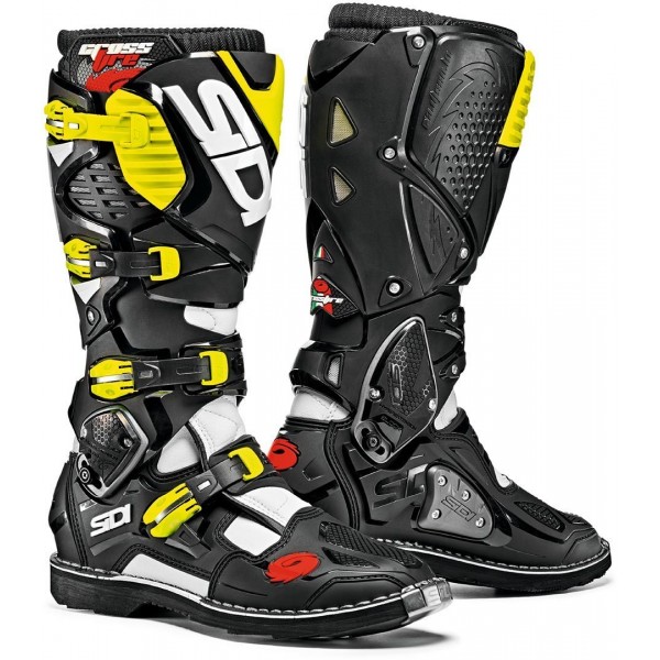 SIDI Crossfire 3 White Black Yellow Fluo Boots