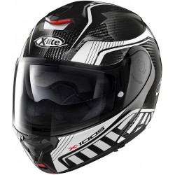X-lite X-1005 Ultra Carbon Cheyenne N-com 10 Black White Carbon Helmet