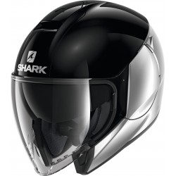 Shark Citycruiser Dual Blank Silver Black Silver Helmet