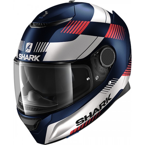 Shark Spartan Strad Mat Blue White Red Helmet