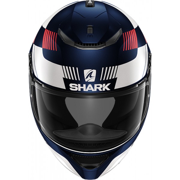 Shark Spartan Strad Mat Blue White Red Helmet