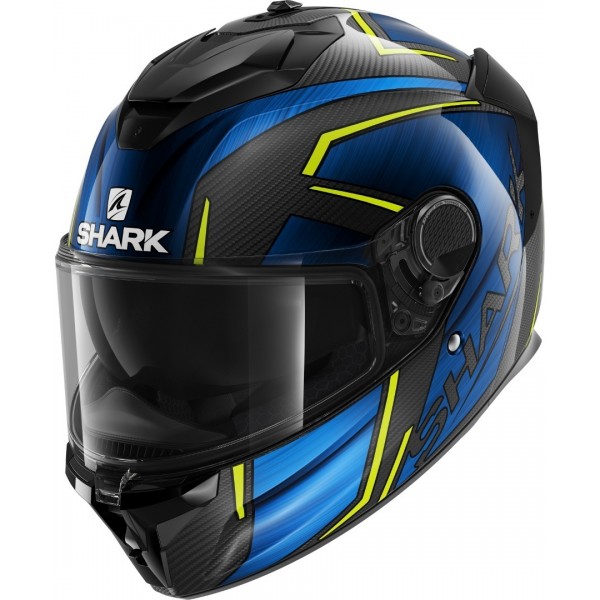 Shark Spartan GT Carbon Kromium Chrom Blue Helmet