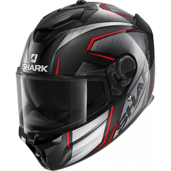 Shark Spartan GT Carbon Kromium Chrom Red Helmet