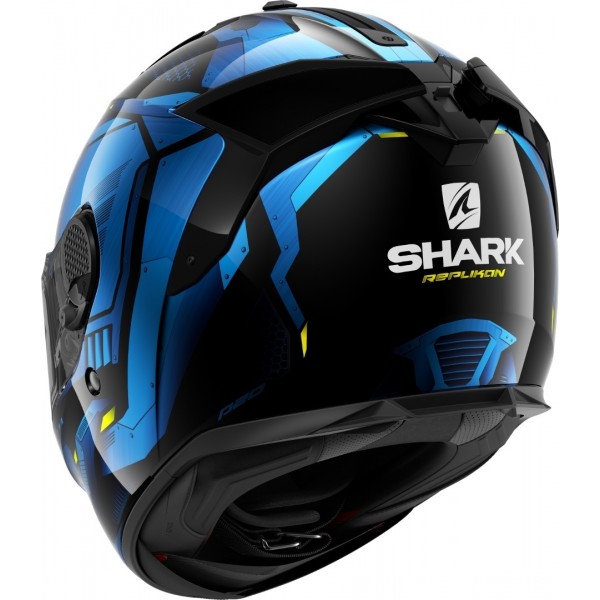 Shark Spartan GT Replikan Black Chrom Blue Helmet