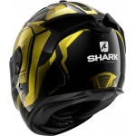 Shark Spartan GT Replikan Black Chrom Gold Helmet