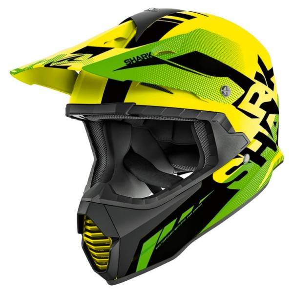 Shark Varial Anger Yellow Black Green Helmet