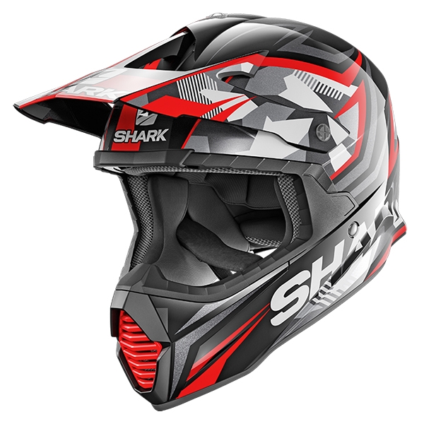 Shark Varial Tixier Black Glitter Red Helmet
