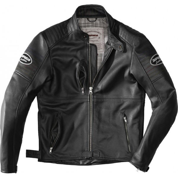 Spidi Clubber Leather Extreme black Jacket