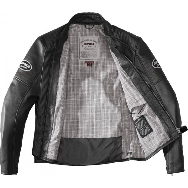 Spidi Clubber Leather Extreme black Jacket