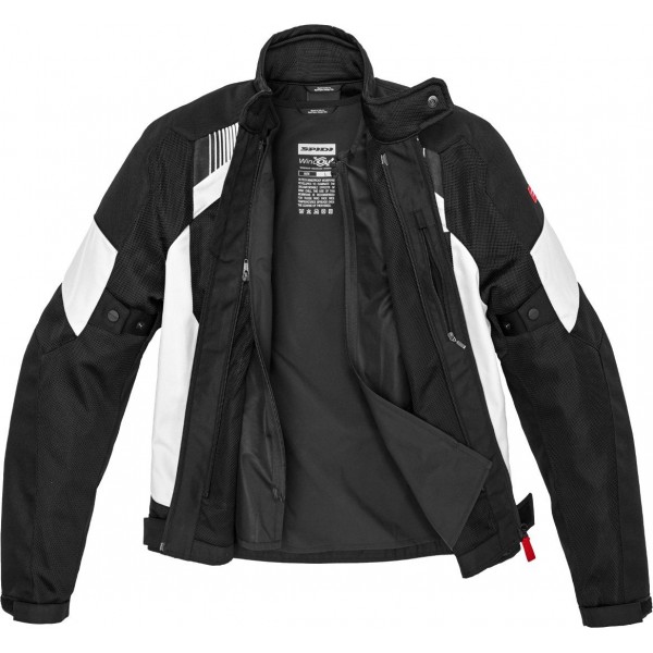 Spidi Flash Evo Net Wind Black White Jacket