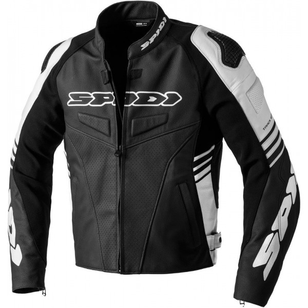 Spidi Track Warrior Leather Black White Jacket