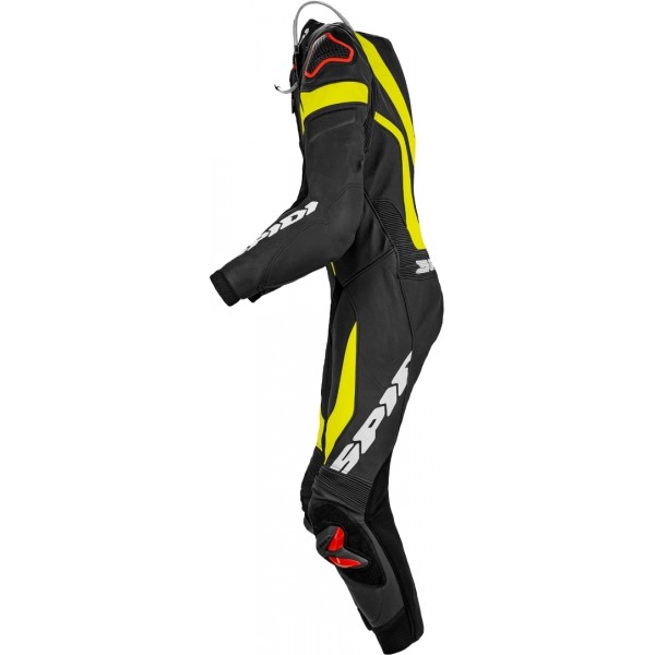 Spidi Laser Pro Perforated Leather Black Fluo Yellow Suit