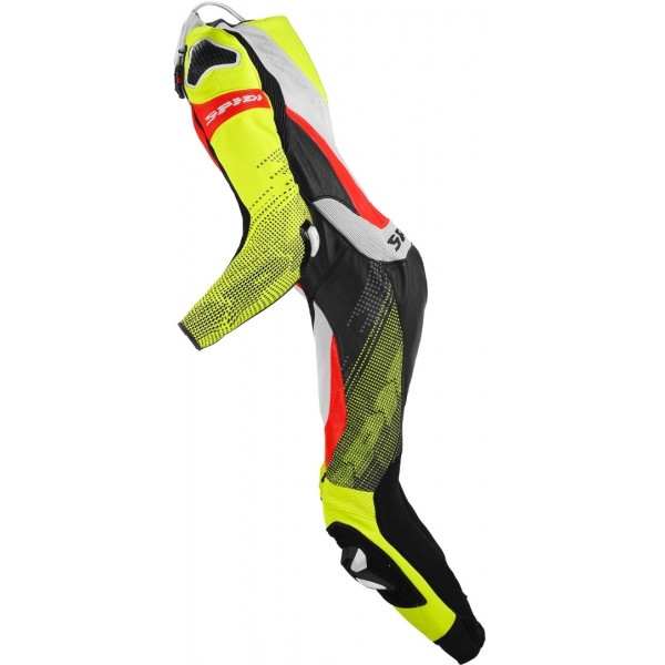 Spidi Supersonic Perforated Pro Leather Black Fluo Yellow Suit