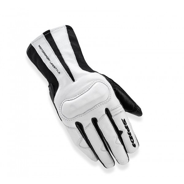 Spidi Woman Charm Leather Black White Gloves