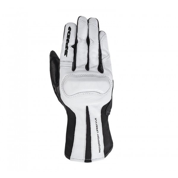 Spidi Woman Charm Leather Black White Gloves