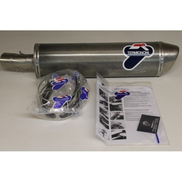 Termignoni Stainless Steel Carbon Look Exhaust For BMW F 650 GS 2012/F 800 GS 2009-2015 Part #BW01080INO