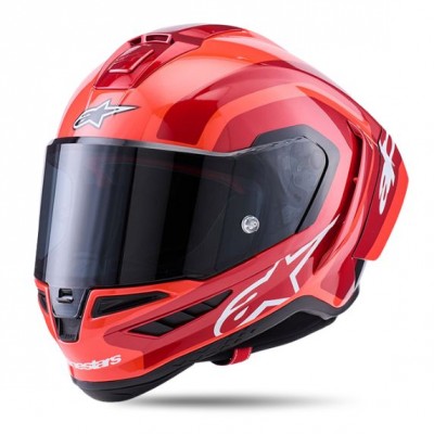 ALPINESTARS SUPERTECH R10 ARIUS DOUBLE RED GLOSSY HELMET