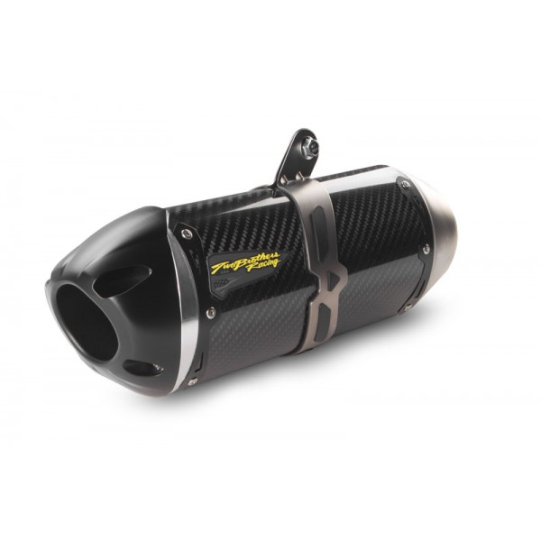 Two Brothers Racing Kawasaki ZX10R (2011-2015) S1R Slip-On System - Carbon Fiber Canister Part #005-3910405-S1