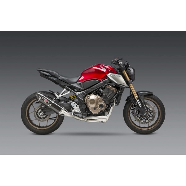 Yoshimura R-77 Stainless With Carbon Fiber Full Exhaust For Honda CBR 650F Part # 12651AJ220