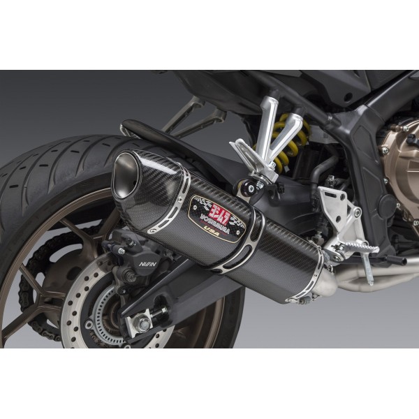 Yoshimura R-77 Stainless With Carbon Fiber Full Exhaust For Honda CBR 650F Part # 12651AJ220