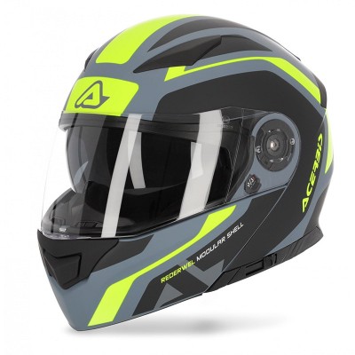 Acerbis Rederwel Grey Yellow Helmet