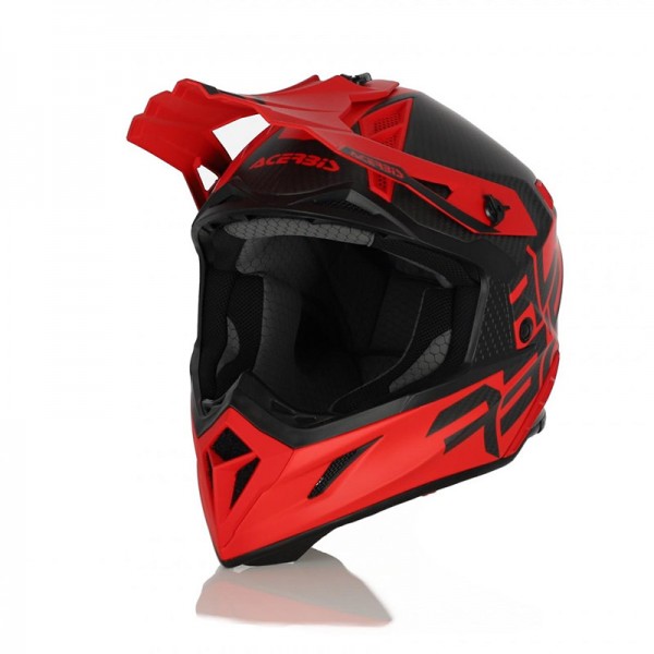 Acerbis Steel Carbon Red Helmet