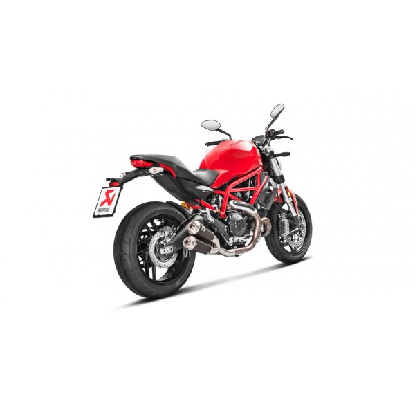 AKRAPOVIC SLIP-ON LINE TITANIUM FOR DUCATI MONSTER 797 / SCRAMBLER PART # S-D8SO4-CUBTBL/1