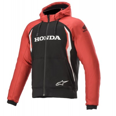 ALPINESTARS HONDA CHROME SPORT RED BLACK HOODIE JACKET