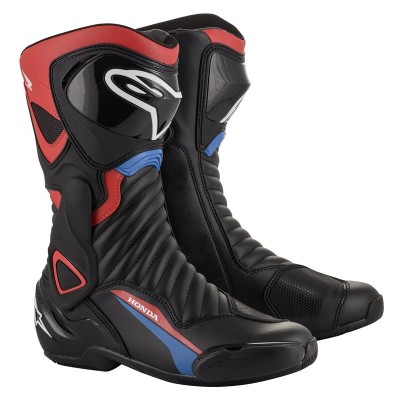 ALPINESTARS HONDA SMX-6 V2 BLACK RED BLUE BOOTS