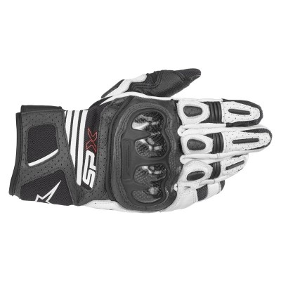 ALPINESTARS SP X AIR CARBON V2 BLACK WHITE GLOVES