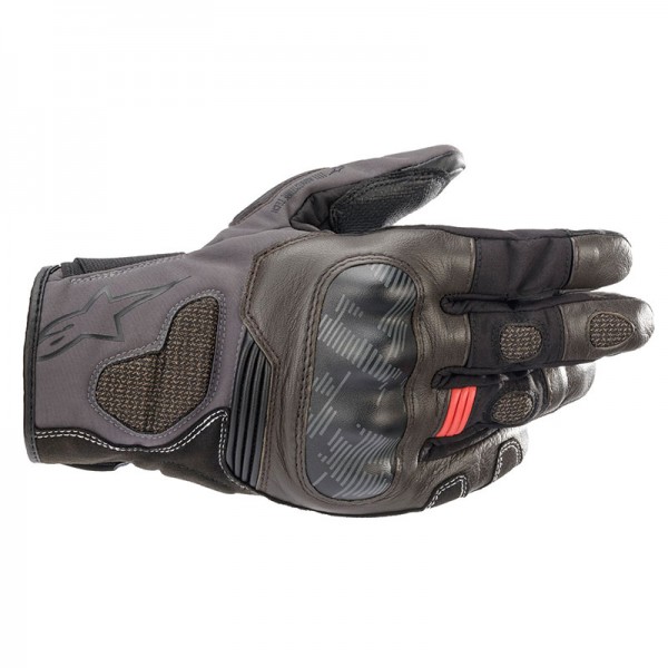 ALPINESTARS COROZAL V2 DRYSTAR BLACK BROWN DARK GRAY GLOVES