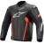 ALPINESTARS FASTER V2 LEATHER BLACK RED FLUO JACKET