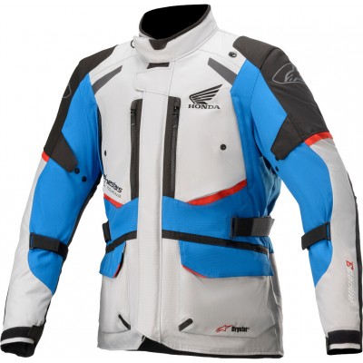 ALPINESTARS HONDA ANDES V3 DRYSTAR TEXTILE GREY BLUE RED JACKET