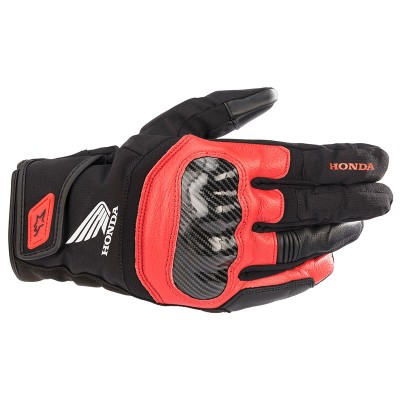 ALPINESTARS HONDA SMX Z DRYSTAR BLACK RED GLOVES