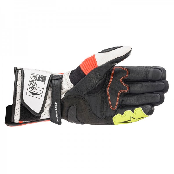 ALPINESTARS SP-2 V3 WHITE RED FLUO BLACK GLOVES