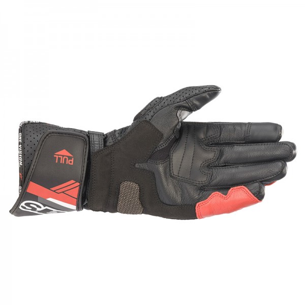 ALPINESTARS SP-8 V3 BLACK WHITE BRIGHT RED GLOVES