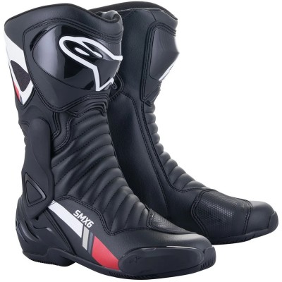 ALPINESTARS SMX-6 V2 BLACK WHITE GREY BOOTS 