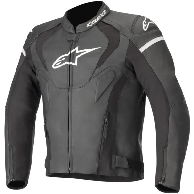 ALPINESTARS JAWS V3 LEATHER BLACK JACKET