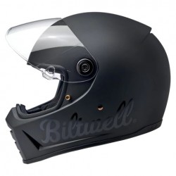 Biltwell Lane Splitter Flat Black Factory Helmet 